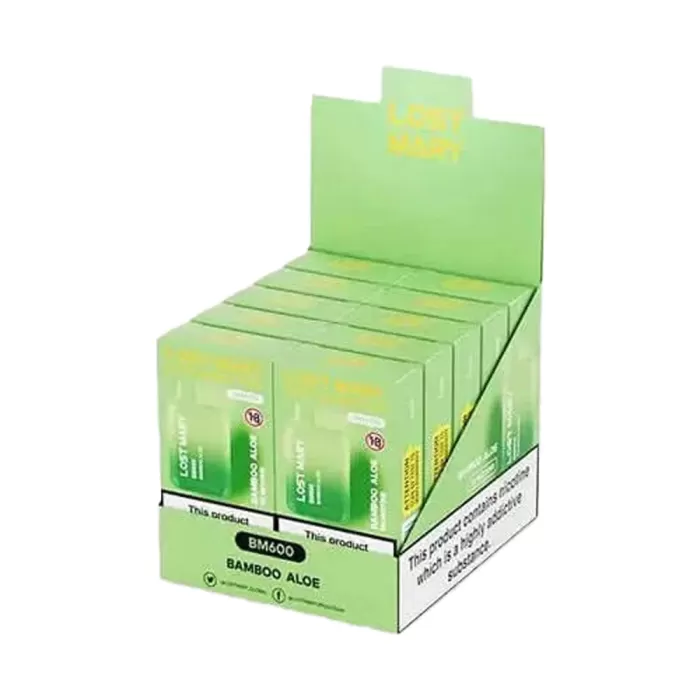 Lost Mary BM-600 Box of 10 - Bamboo Aloe