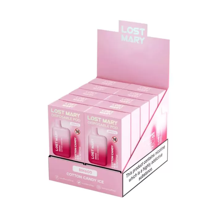 Lost Mary BM-600 Box of 10 - Cotton Candy