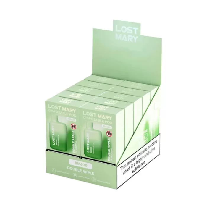 Lost Mary BM-600 Box of 10 - Double Apple