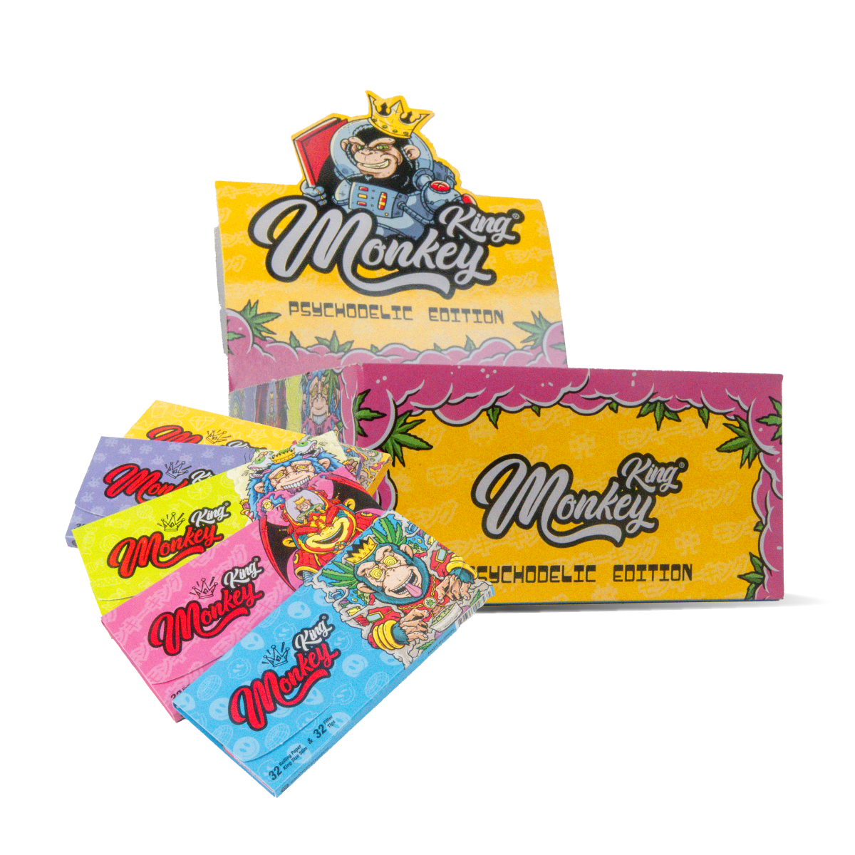 Psychedelic Rolling Papers & Tips Combipack - Image 2