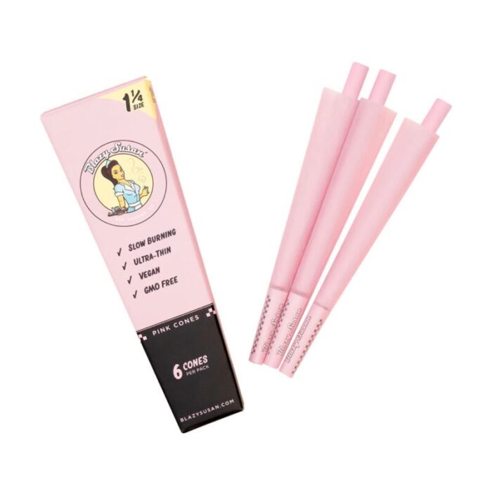 Blazy Susan- Pink Pre Rolled Cones | 6 Count