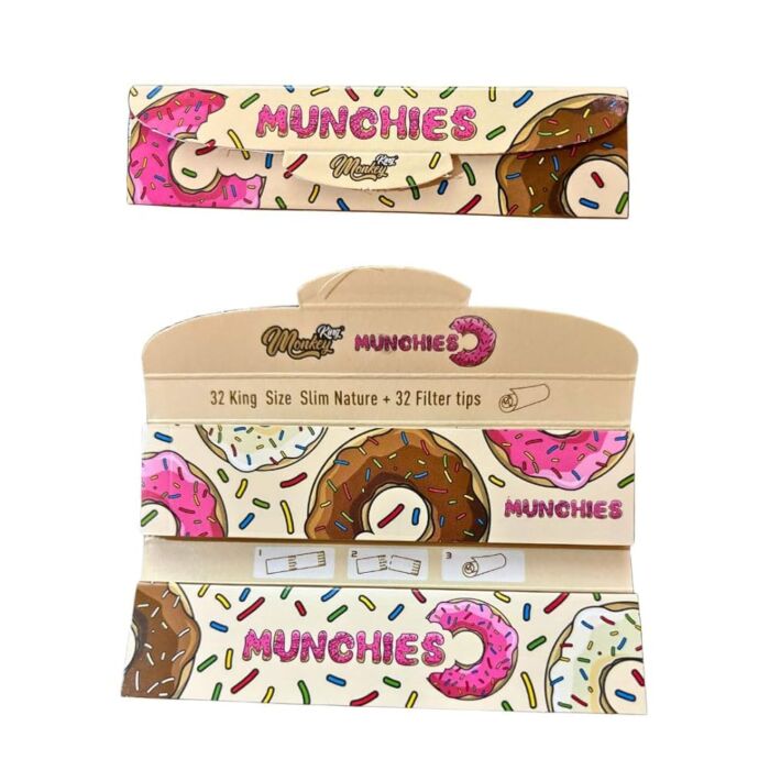 Monkey King Munchies- Rolling Papers + Tips: King Size Slim