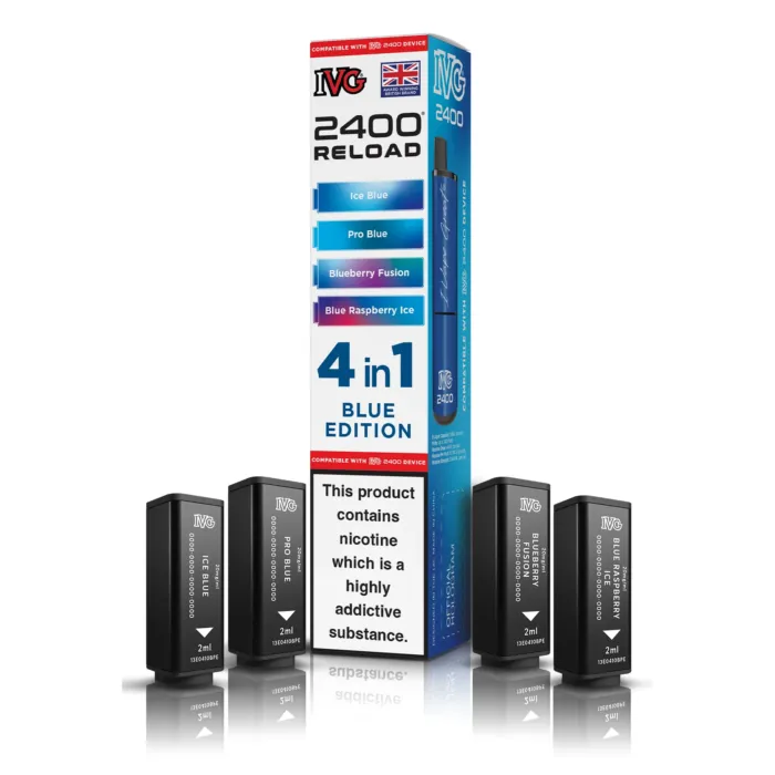IVG 2400 4 In 1 Blue Edition Reload Pods