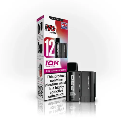 IVG PRO 12 Red Sour Raspberry Refill Pod