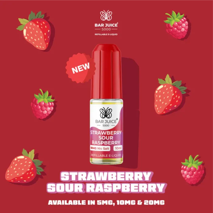 Bar Juice E-Liquid  Strawberry Sour Raspberry