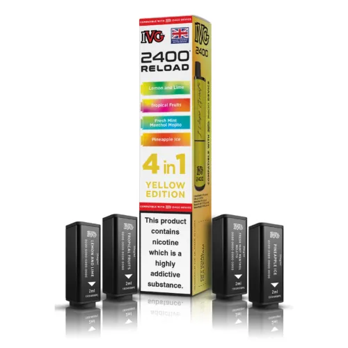 IVG 2400 4 In 1 Yellow Edition Reload Pods