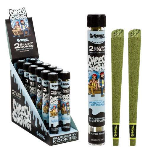 G-Rollz | Cheech & Chong Terpene Infused Blunt Cones 'Blueberry Kookies' 2pack