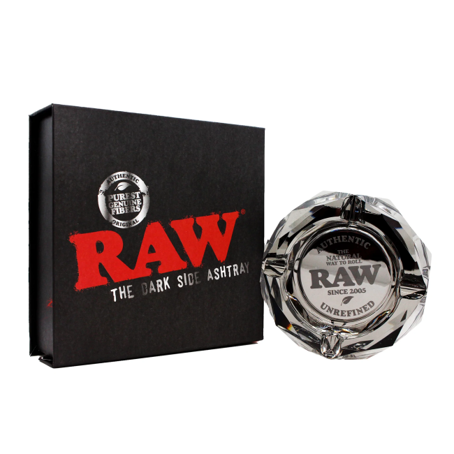 RAW | Glass Ash Tray | DARK SIDE | 1 x Single - Image 2