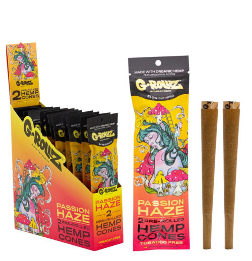 G-Rollz Passion Fruit Flavored Pre-Rolled Hemp Cones Blunts
