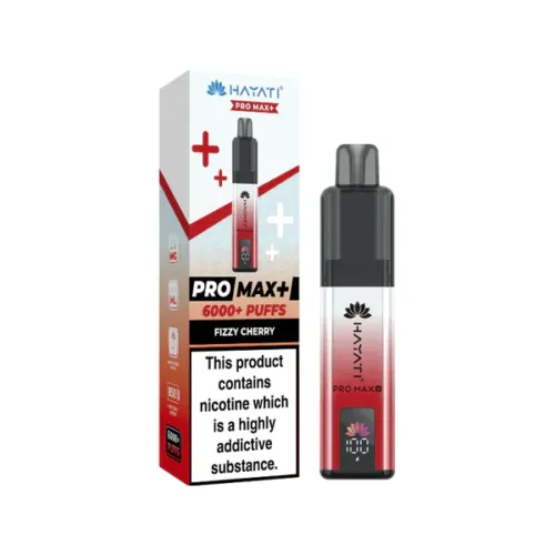 Hayati Pro Max Plus 6000 Vape Kit – Fizzy Cherry