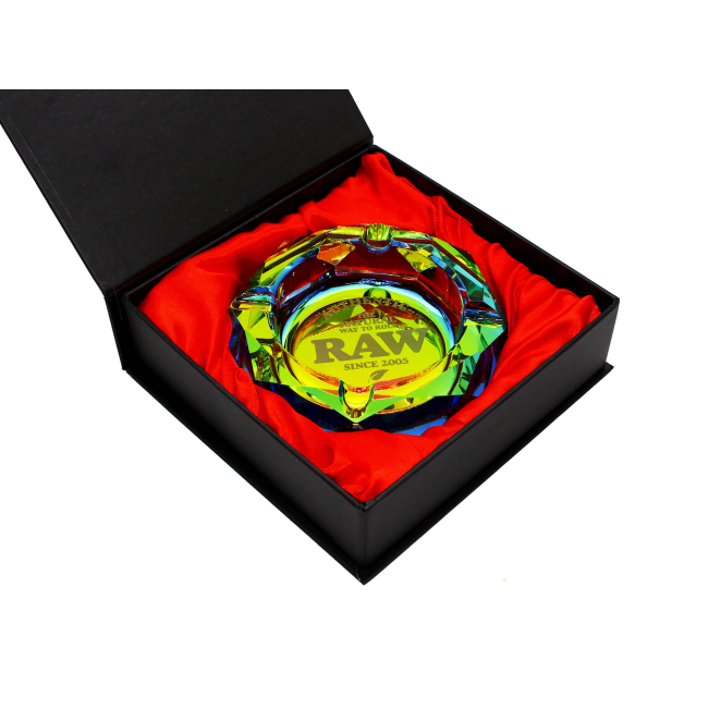 RAW | Glass Ash Tray | RAINBOW | 1 x Single - Image 2