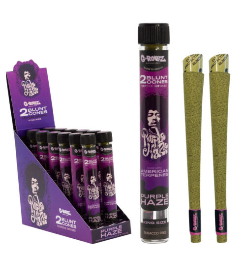 G-Rollz Purple Haze Terpene Infused Blunt Cones 2 Pack